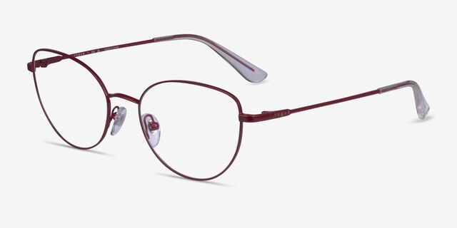 Vogue Eyewear VO4128 Bordeaux MetalEyeglass Frames from EyeBuyDirect, Angle View