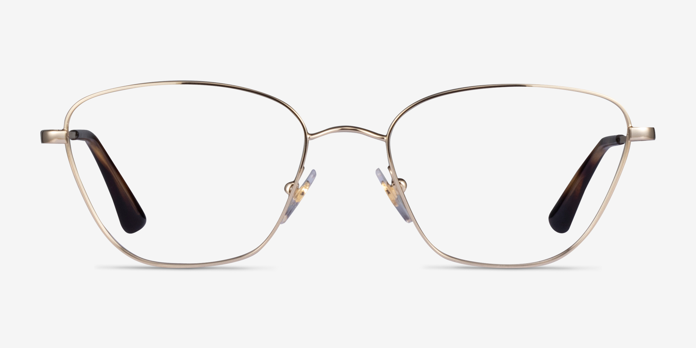 Vogue Eyewear VO4163 Geometric Pale Gold Frame Eyeglasses Eyebuydirect