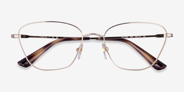Vogue Eyewear VO4163 Pale Gold MetalEyeglass Frames from EyeBuyDirect, Closed View