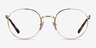 Vogue Eyewear VO4183 Gold MetalEyeglass Frames from EyeBuyDirect, Front View