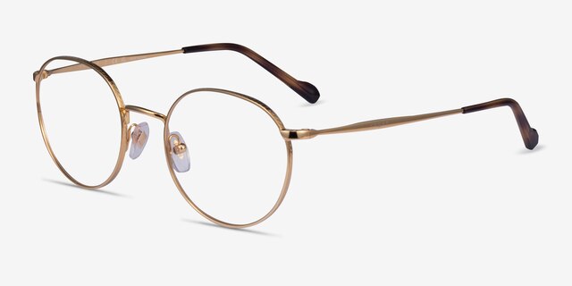 Vogue Eyewear VO4183 Gold MetalEyeglass Frames from EyeBuyDirect, Angle View