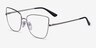 Vogue Eyewear VO4225 Silver MetalEyeglass Frames from EyeBuyDirect, Angle View