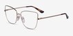 Vogue Eyewear VO4225 Pale Gold MetalEyeglass Frames from EyeBuyDirect, Angle View