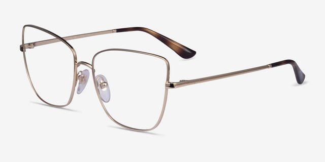Vogue Eyewear VO4225 Pale Gold MetalEyeglass Frames from EyeBuyDirect, Angle View