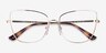 Vogue Eyewear VO4225 Pale Gold MetalEyeglass Frames from EyeBuyDirect, Closed View