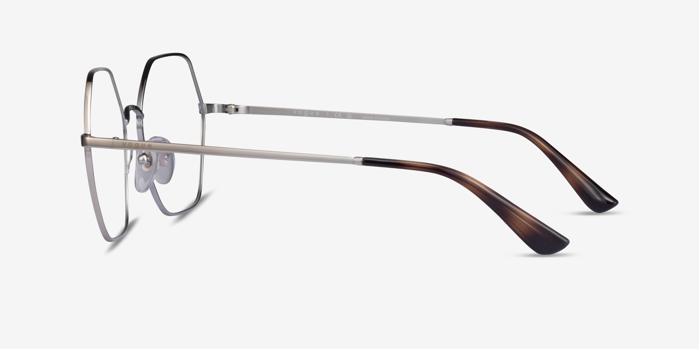 Vogue Eyewear VO4226 - Geometric Silver Frame Glasses For Women ...