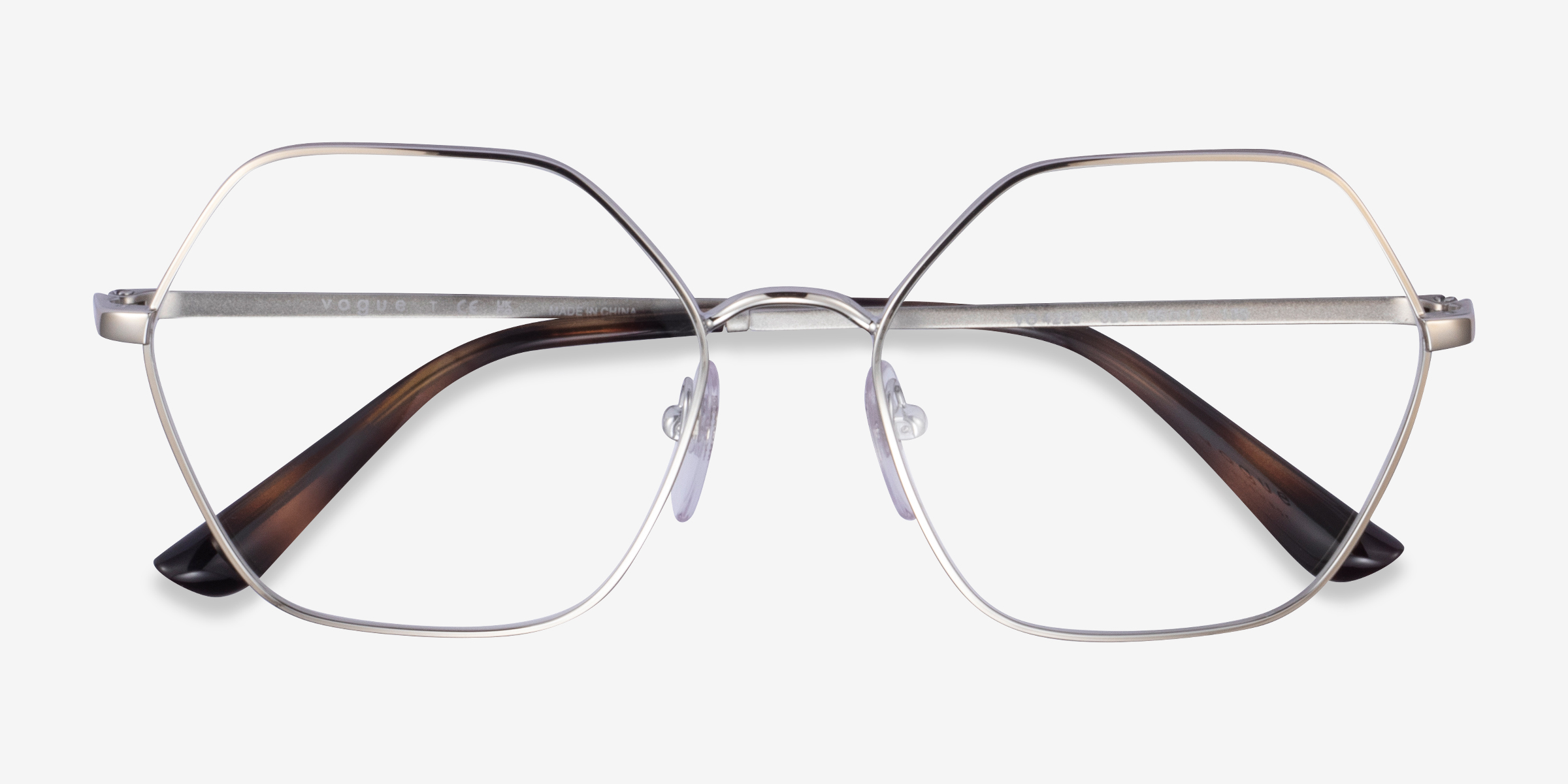 Vogue Eyewear Vo4226 Geometric Silver Frame Glasses For Women Eyebuydirect