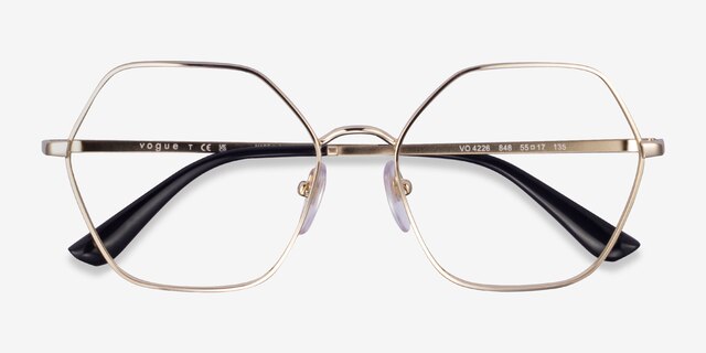 Vogue Eyewear VO4226 Pale Gold MetalEyeglass Frames from EyeBuyDirect, Closed View