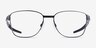Oakley Dagger Board Satin Black MetalEyeglass Frames from EyeBuyDirect, Front View
