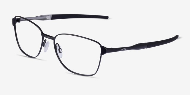 Oakley Dagger Board Satin Black MetalEyeglass Frames from EyeBuyDirect, Angle View