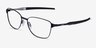 Oakley Dagger Board Satin Black MetalEyeglass Frames from EyeBuyDirect, Angle View