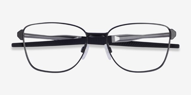 Oakley Dagger Board Satin Black MetalEyeglass Frames from EyeBuyDirect, Closed View
