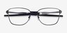Oakley Dagger Board Satin Black MetalEyeglass Frames from EyeBuyDirect, Closed View