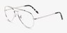 Ray-Ban RB3625V New Aviator Argenté MétalMontures de lunettes de vue d'EyeBuyDirect, Vue d'Angle