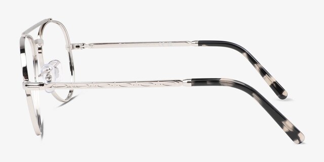 Ray-Ban RB3625V New Aviator Argenté MétalMontures de lunettes de vue d'EyeBuyDirect, Vue de Côté
