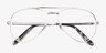 Ray-Ban RB3625V New Aviator Argenté MétalMontures de lunettes de vue d'EyeBuyDirect, Vue Rapprochée