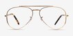 Ray-Ban RB3625V New Aviator Legend Gold MetalEyeglass Frames from EyeBuyDirect, Front View