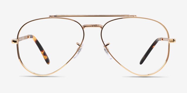 Ray-Ban RB3625V New Aviator Legend Gold MétalMontures de lunettes de vue d'EyeBuyDirect, Vue de Face
