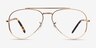 Ray-Ban RB3625V New Aviator Legend Gold MétalMontures de lunettes de vue d'EyeBuyDirect, Vue de Face