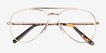 Ray-Ban RB3625V New Aviator Legend Gold MetalEyeglass Frames from EyeBuyDirect, Closed View