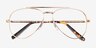 Ray-Ban RB3625V New Aviator Legend Gold MétalMontures de lunettes de vue d'EyeBuyDirect, Vue Rapprochée