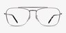 Ray-Ban RB3636V Silver MetalEyeglass Frames from EyeBuyDirect, Front View