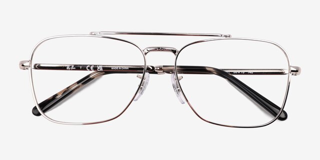 Ray-Ban RB3636V Silver MetalEyeglass Frames from EyeBuyDirect, Closed View