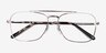 Ray-Ban RB3636V Silver MetalEyeglass Frames from EyeBuyDirect, Closed View