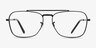 Ray-Ban RB3636V Black MetalEyeglass Frames from EyeBuyDirect, Front View
