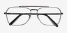 Ray-Ban RB3636V Black MetalEyeglass Frames from EyeBuyDirect, Closed View