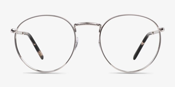 Ray-Ban RB3637V New Round Silver Metal Eyeglass Frames from EyeBuyDirect