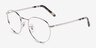 Ray-Ban RB3637V New Round Silver MetalEyeglass Frames from EyeBuyDirect, Angle View