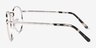 Ray-Ban RB3637V New Round Silver MetalEyeglass Frames from EyeBuyDirect, Side View