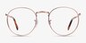 Ray-Ban RB3637V New Round Rose Gold MetalEyeglass Frames from EyeBuyDirect, Front View