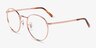 Ray-Ban RB3637V New Round Rose Gold MetalEyeglass Frames from EyeBuyDirect, Angle View