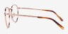 Ray-Ban RB3637V New Round Rose Gold MetalEyeglass Frames from EyeBuyDirect, Side View