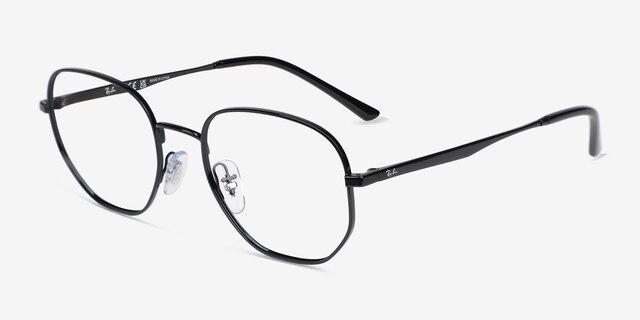 Ray-Ban RB3682V Black MetalEyeglass Frames from EyeBuyDirect, Angle View