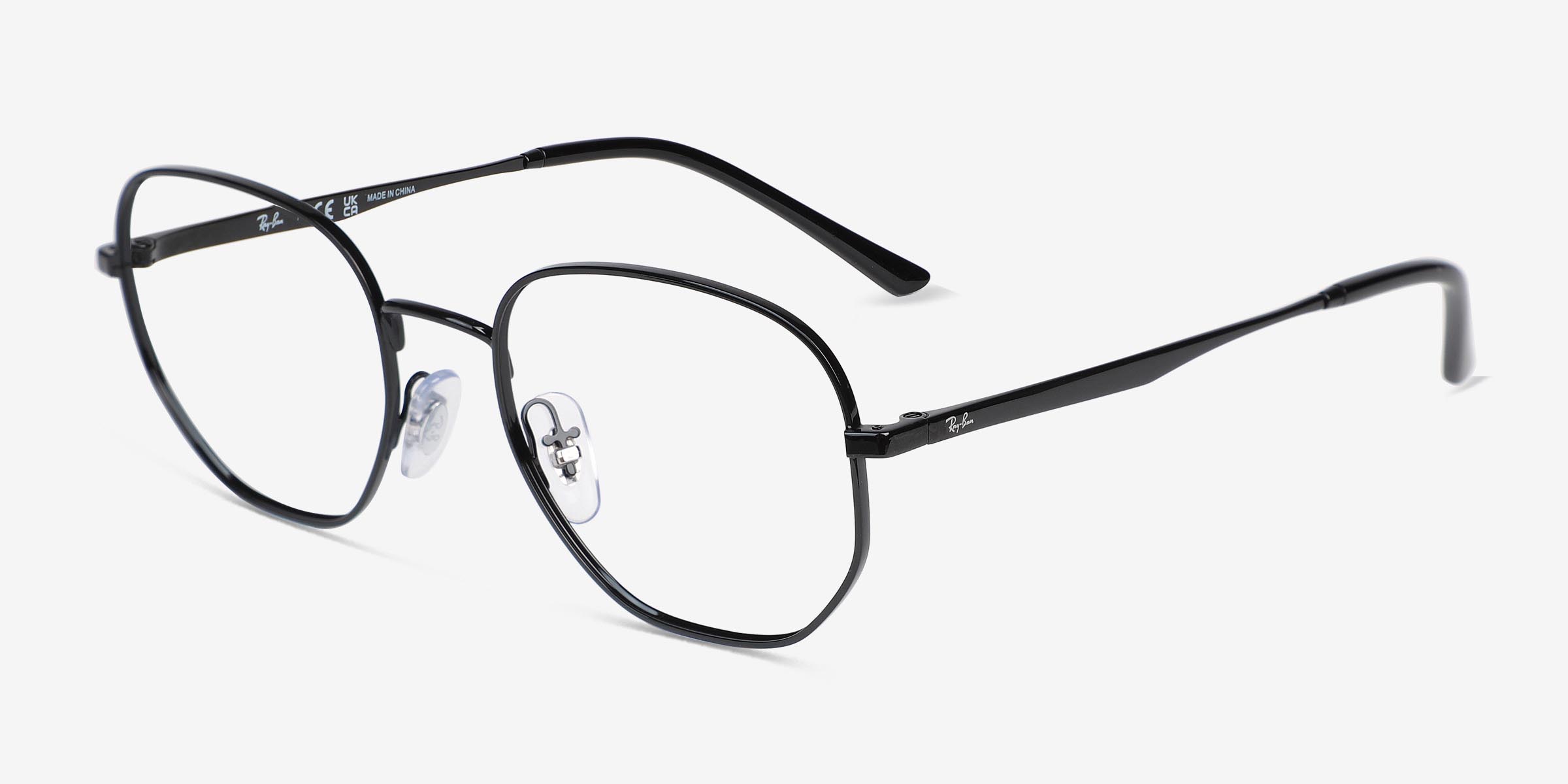 Ray-Ban RB3682V - Square Black Frame Eyeglasses | Eyebuydirect