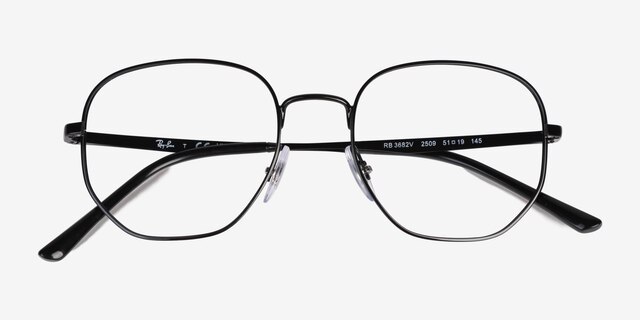 Ray-Ban RB3682V Black MetalEyeglass Frames from EyeBuyDirect, Closed View