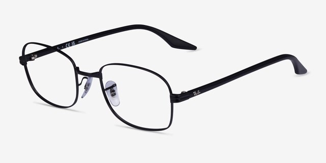 Ray-Ban RB3690V Black MetalEyeglass Frames from EyeBuyDirect, Angle View