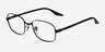 Ray-Ban RB3690V Black MetalEyeglass Frames from EyeBuyDirect, Angle View