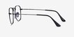 Ray-Ban RB3857V Frank Antique Gunmetal MetalEyeglass Frames from EyeBuyDirect, Side View