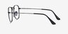 Ray-Ban RB3857V Frank Antique Gunmetal MetalEyeglass Frames from EyeBuyDirect, Side View