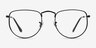 Ray-Ban RB3958V Elon Black MetalEyeglass Frames from EyeBuyDirect, Front View