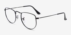 Ray-Ban RB3958V Elon Noir Métal Montures de lunettes de vue d'EyeBuyDirect, Vue d'Angle