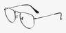 Ray-Ban RB3958V Elon Antique Gunmetal MetalEyeglass Frames from EyeBuyDirect, Angle View