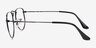 Ray-Ban RB3958V Elon Antique Gunmetal MetalEyeglass Frames from EyeBuyDirect, Side View