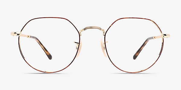 Ray-Ban Jack Tortoise On Arista Metal Eyeglass Frames