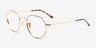 Ray-Ban RB6465 Jack Tortoise On Arista MetalEyeglass Frames from EyeBuyDirect, Angle View