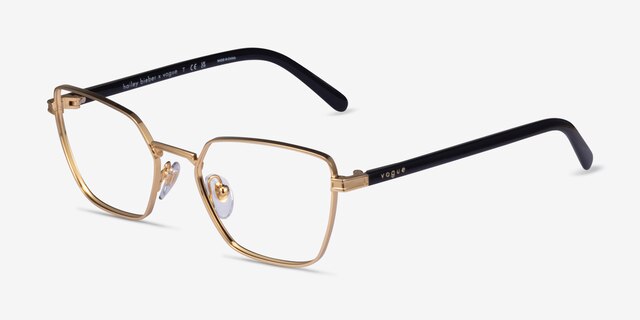 Vogue Eyewear VO4244 Gold MetalEyeglass Frames from EyeBuyDirect, Angle View